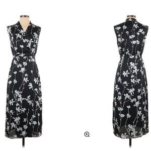 Floral Print Midi Length Dress